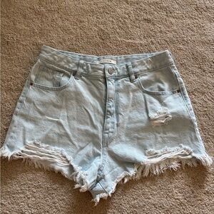 PacSun Light Blue Distressed Jean Shorts